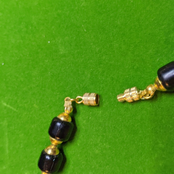 Multi-Media Long Beaded Statement Necklace - Picture 3 of 3